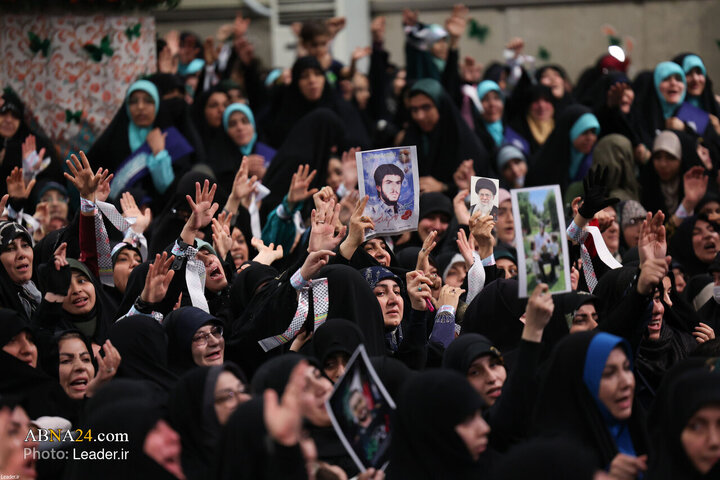 دیدار هزاران نفر از زنان و دختران با رهبر معظم انقلاب