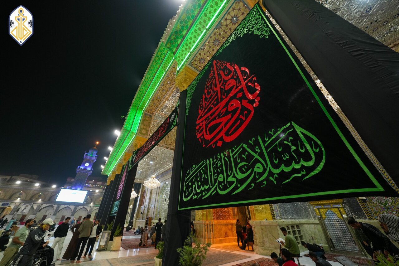 عکس خبری | حرم مطهر کاظمین(ع) در سالروز وفات حضرت ام‌البنین(س) سیاهپوش شد