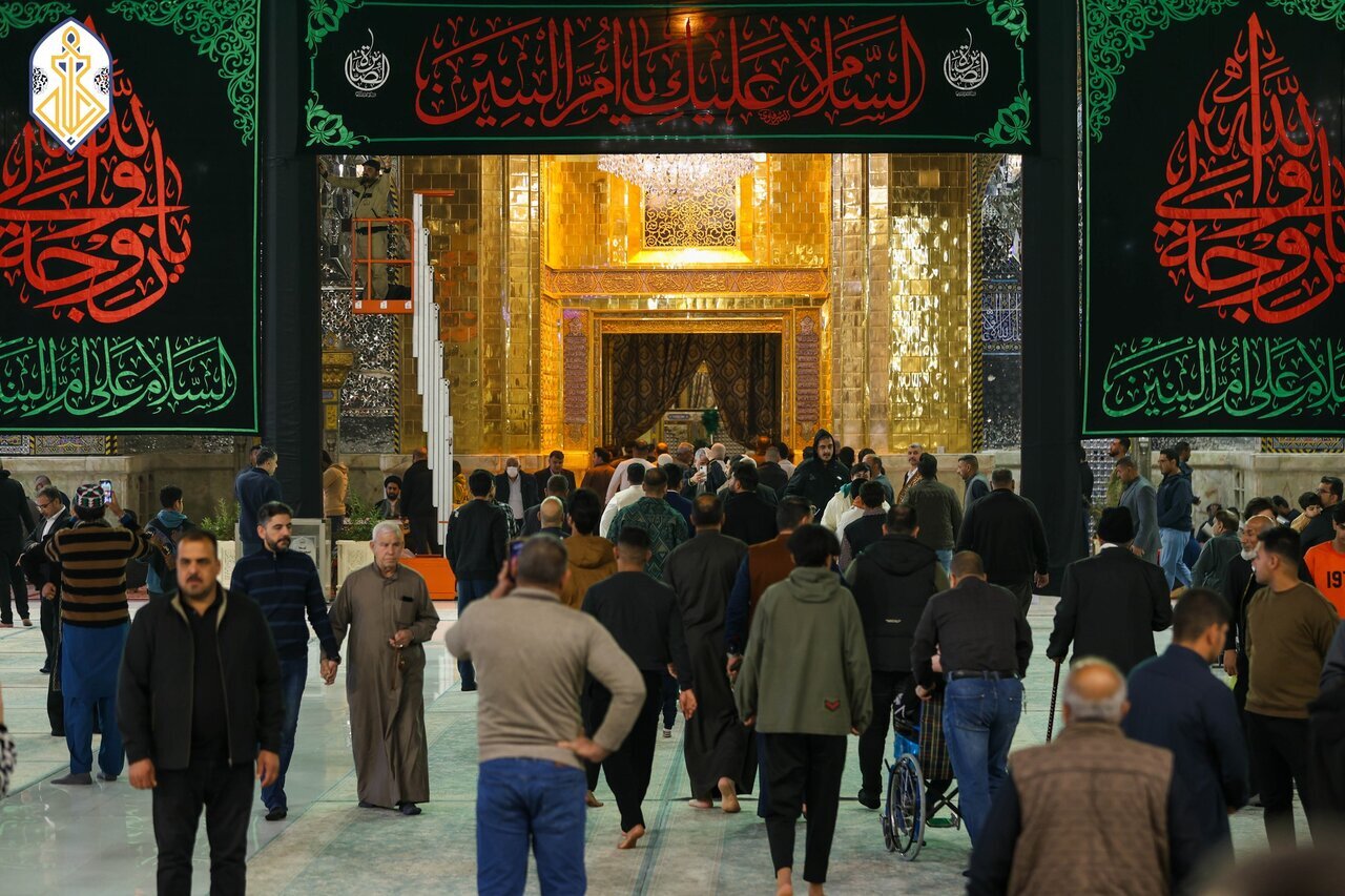 عکس خبری | حرم مطهر کاظمین(ع) در سالروز وفات حضرت ام‌البنین(س) سیاهپوش شد