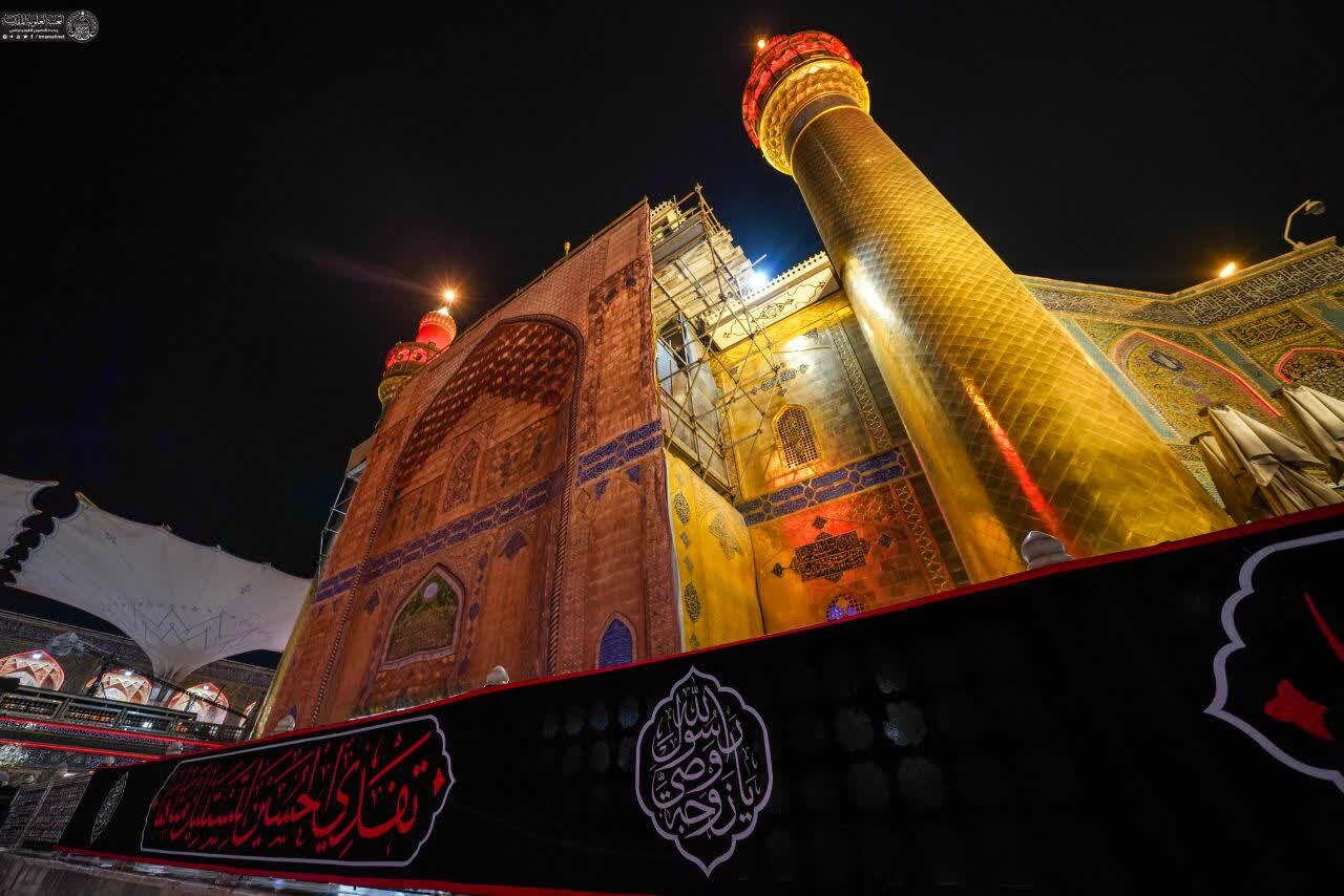 عکس خبری | حرم امیرالمومنین(ع) در سالروز وفات حضرت ام‌البنین(س) سیاه‌پوش شد