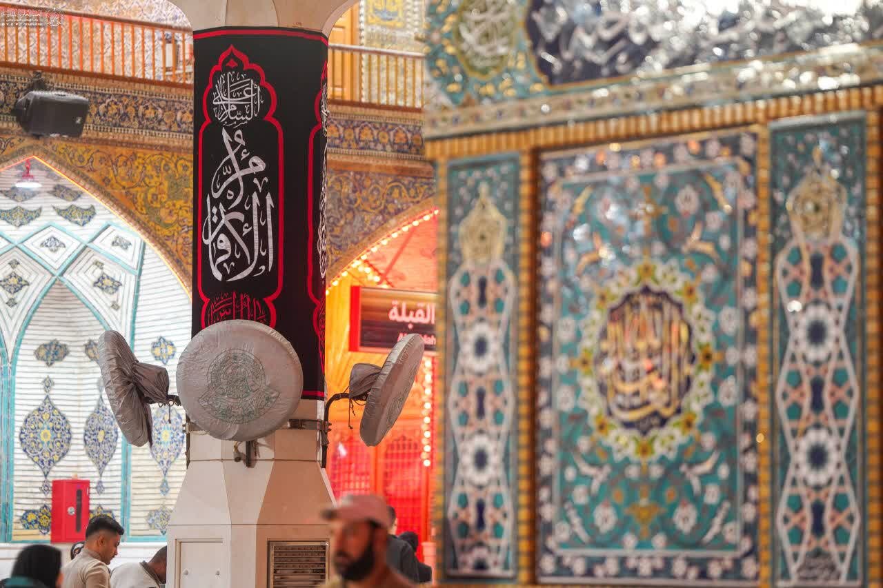 عکس خبری | حرم امیرالمومنین(ع) در سالروز وفات حضرت ام‌البنین(س) سیاه‌پوش شد