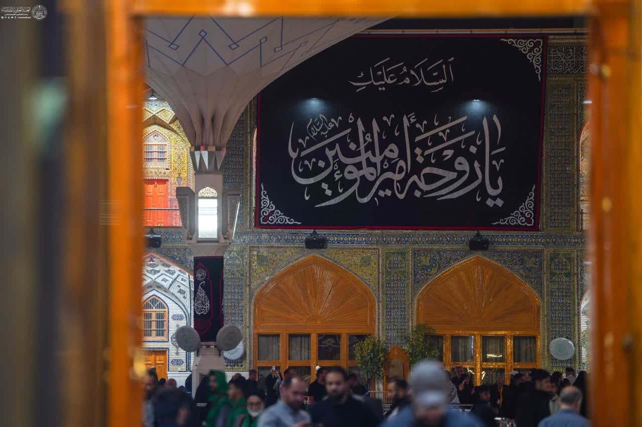 عکس خبری | حرم امیرالمومنین(ع) در سالروز وفات حضرت ام‌البنین(س) سیاه‌پوش شد