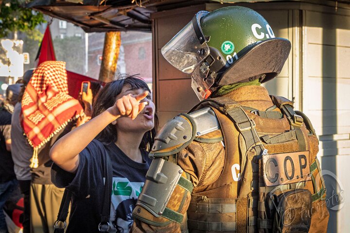 智利：世界巴勒斯坦团结日警察袭击抗议者