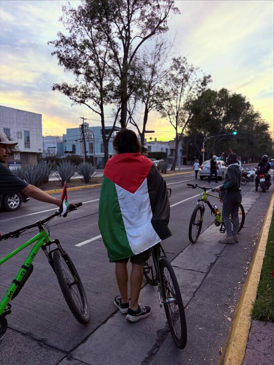 世界巴勒斯坦团结日；批评墨西哥政府；抗议者谴责与以色列的关系