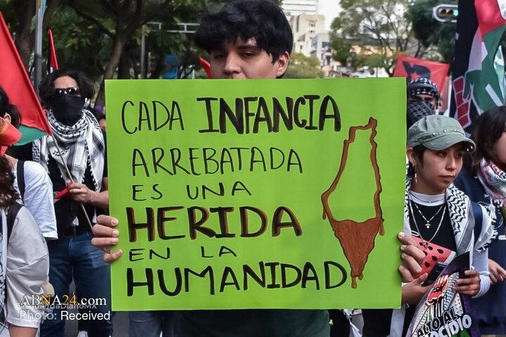 图片新闻 | 墨西哥支持巴勒斯坦民众怒潮汹涌 抗议特朗普-内塔尼亚胡"和平方案"