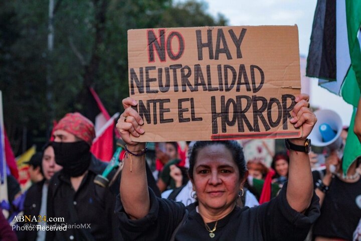 图片新闻 | 墨西哥支持巴勒斯坦民众怒潮汹涌 抗议特朗普-内塔尼亚胡"和平方案"