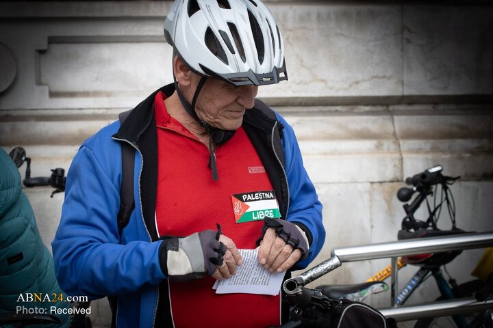 图片新闻 | 西班牙埃尔阿斯蒂列罗市举行声援巴勒斯坦人民日游行