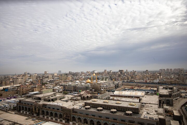 تقرير مصور/ مشاهد من السماء مدينة كربلاء المقدسة..حرم أبي الفضل العباس (ع)
