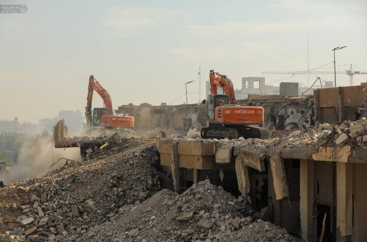 تقرير مصور/ بهدف تعزيز الخدمات لزوار أمير المؤمنين (ع)..تنفيذ مشروع تطويري حول الحرم