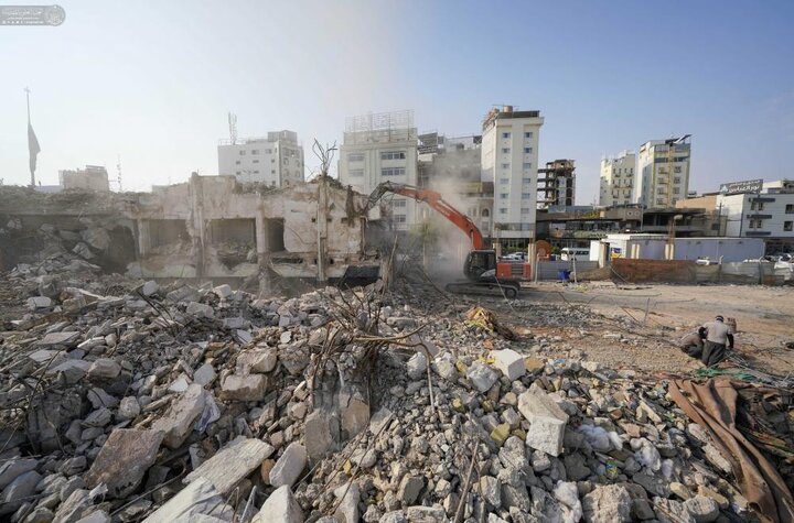 تقرير مصور/ بهدف تعزيز الخدمات لزوار أمير المؤمنين (ع)..تنفيذ مشروع تطويري حول الحرم