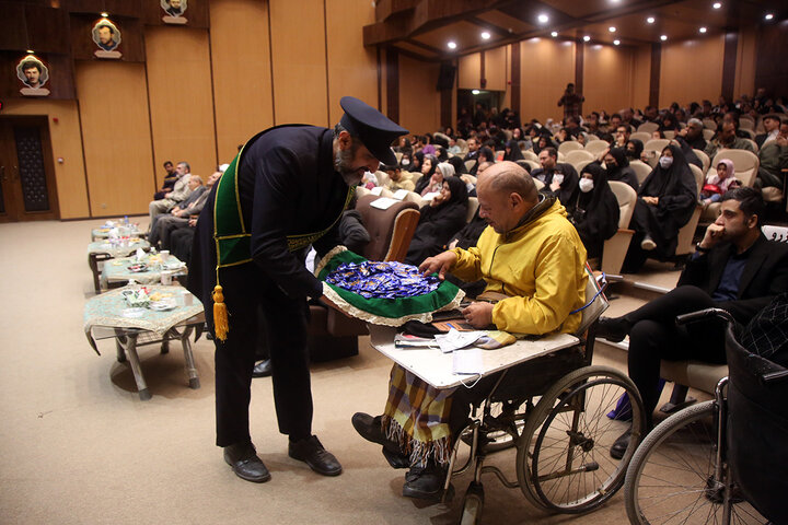 Photos: Honoring people with disabilities in Qom with presence of servants of Hazrat Fatima Masoumeh’s Shrine