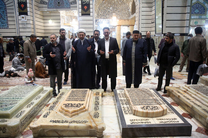 Photos: Head of Georgia’s Muslim Administration visits Hazrat Masoumeh Holy Shrine