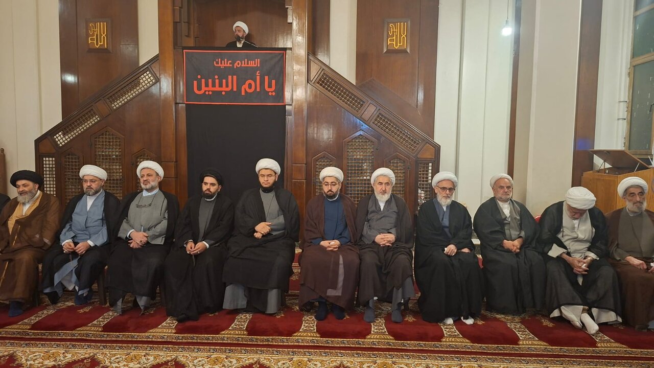 برگزاری مراسم بزرگداشت وفات حضرت ام‌البنین(ع) در پایتخت لبنان + تصاویر