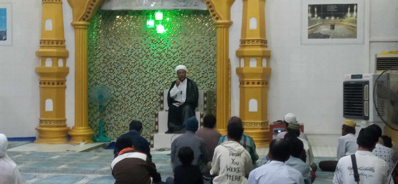 မန္တလေးမြို့ ရှီအဟ် ဂျာအ်မေအ် မတ်စ်ဂျစ်ဒ် တွင် ဟဇရသ် အွန်မိုလ် ဗနီးန် (စ.အ) ၏ ဝဖါးသ် အတွက် မဂျ်လစ် အဇါ ပြုလုပ် ။ ။ Photos