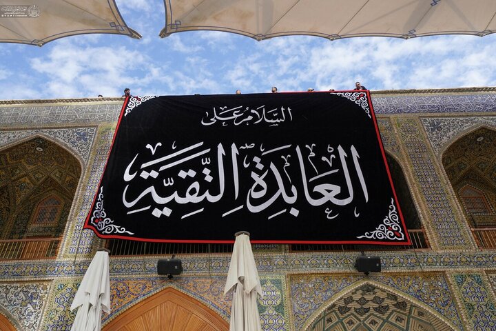 تقرير مصور/ الصحن العلوي المطهّر يتشح برايات الحزن في ذكرى رحيل السيدة أم البنين