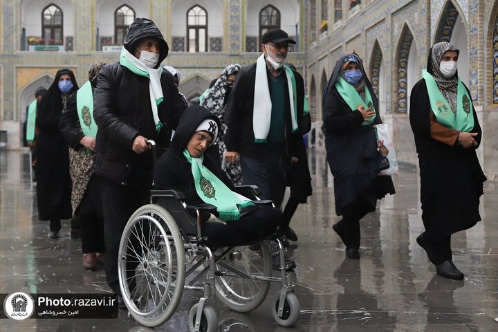 Informe fotográfico | Peregrinaje de peregrinos con discapacidades al Santuario Sagrado del Imam Reza (la paz sea con él)