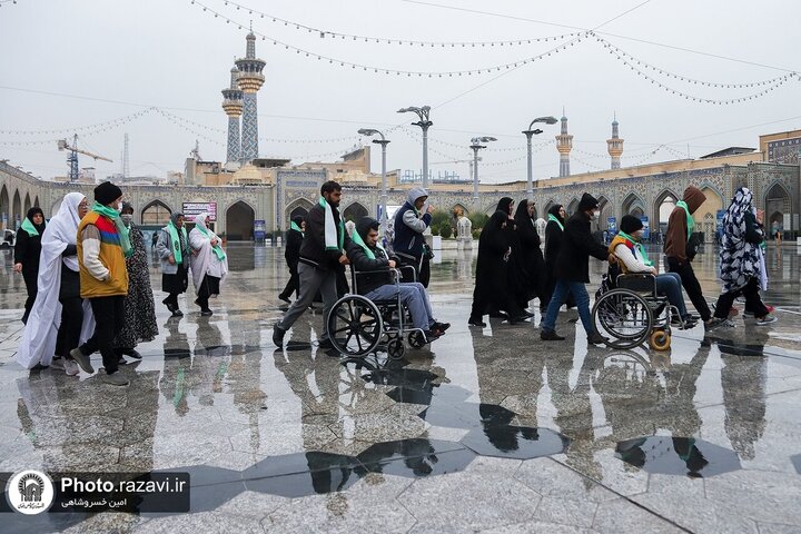 Informe fotográfico | Peregrinaje de peregrinos con discapacidades al Santuario Sagrado del Imam Reza (la paz sea con él)