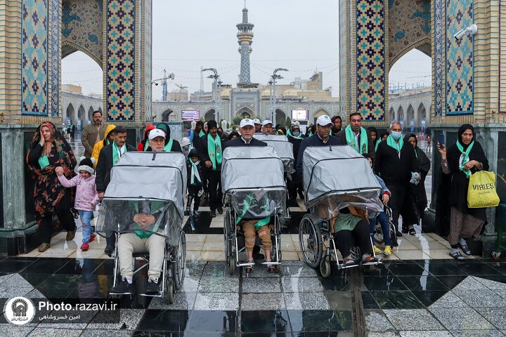 Informe fotográfico | Peregrinaje de peregrinos con discapacidades al Santuario Sagrado del Imam Reza (la paz sea con él)