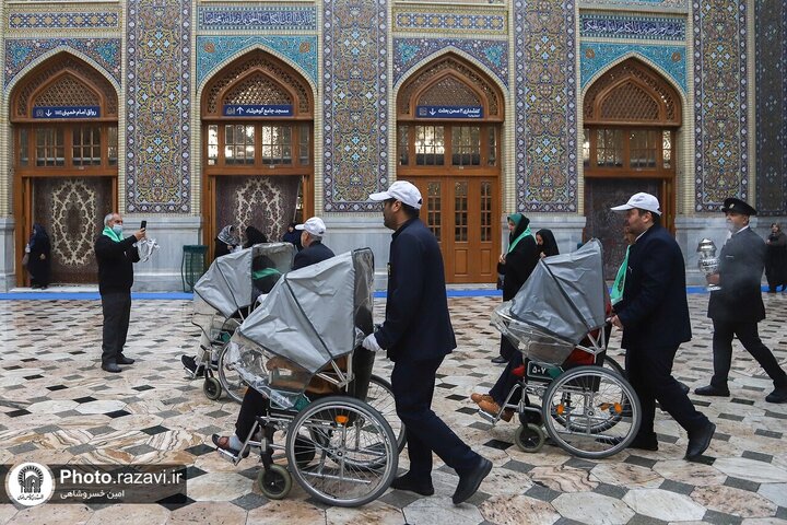 Informe fotográfico | Peregrinaje de peregrinos con discapacidades al Santuario Sagrado del Imam Reza (la paz sea con él)