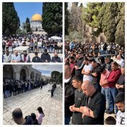 Pagdalo ng 60,000 Palestino sa Panalangin ng Biyernes sa Masjid al-Aqsa sa kabila ng matinding paghihigpit ng rehimeng Israeli