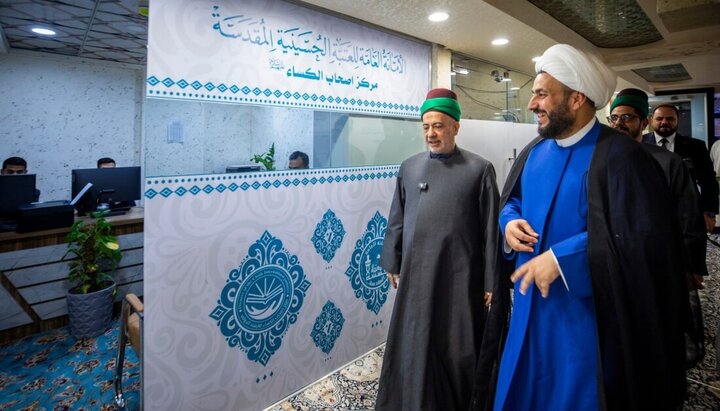 تقرير مصور/ نائب الأمين العام للعتبة الحسينية المقدسة يتفقد مركز أصحاب الكساء (ع) للارشاد الدولي