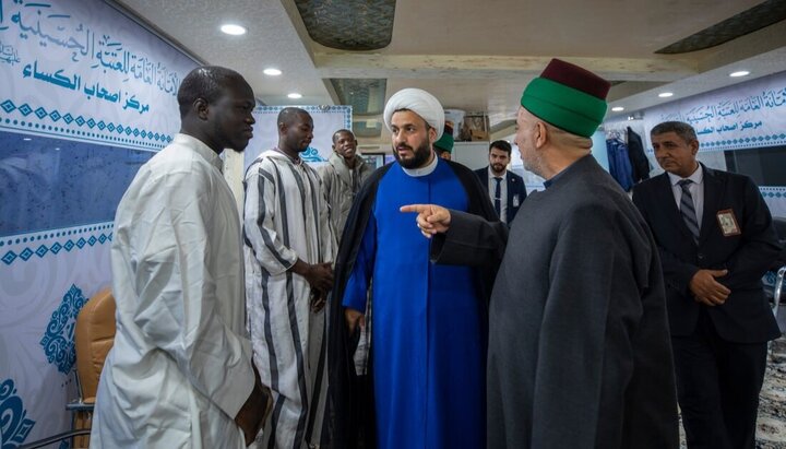 تقرير مصور/ نائب الأمين العام للعتبة الحسينية المقدسة يتفقد مركز أصحاب الكساء (ع) للارشاد الدولي