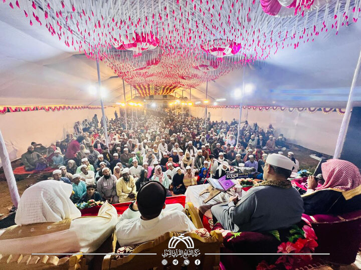 تقرير مصور/ جانب من حضور مسؤول مركز التبليغ القرآني الدولي في أمسيات قرآنية ببنغلاديش