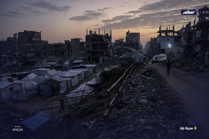 Wêneya Nûçeyan | Şevên Xezzeyê di bin siya wêraniya(xerabîya) şer de