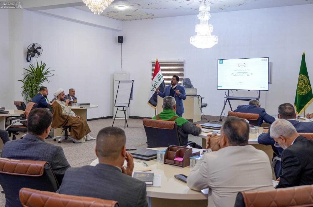 العتبة العلوية تقيم ورشة تدريبية تخصصية خاصة بالمزارات الشيعية