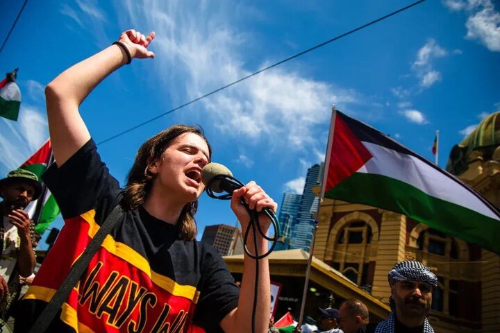تظاهرة حاشدة في ملبورن الأسترالية دعماً لـ فلسطين و غزة
