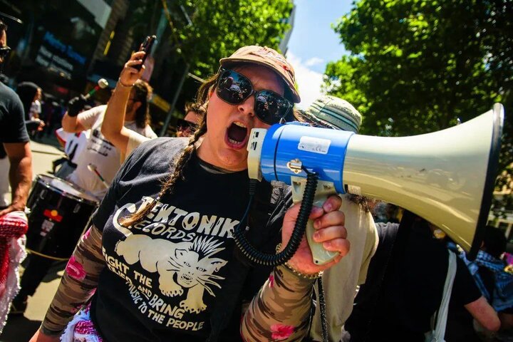 تظاهرة حاشدة في ملبورن الأسترالية دعماً لـ فلسطين و غزة