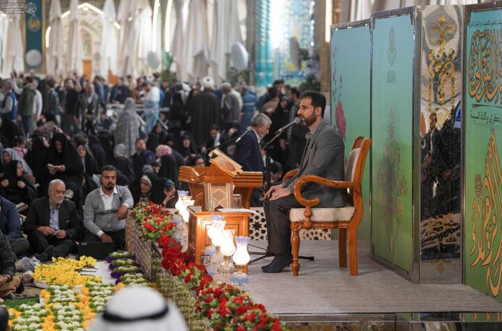 تقرير مصور/ إقامة محفل قرآني في باحة الصحن المطهّر للإمام أمير المؤمنين (ع)