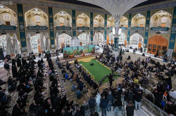 تقرير مصور/ إقامة محفل قرآني في باحة الصحن المطهّر للإمام أمير المؤمنين (ع)