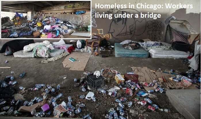 ویڈیو | شکاگو میں میٹرو ریل کی بوگی بے گھر امریکیوں کی پناہ گاہ!