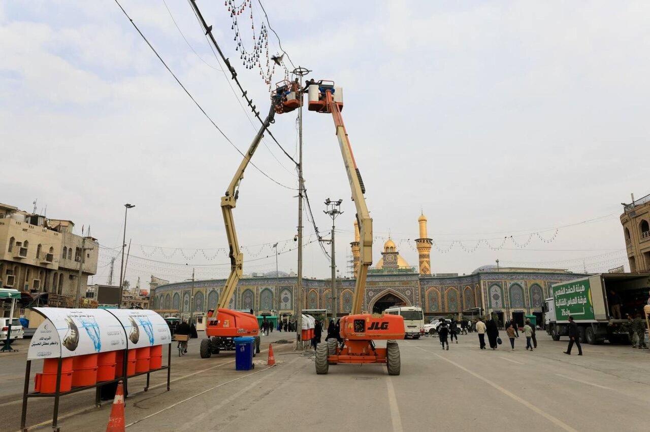 Electrical works progress at Al-Abbas Holy Shrine project (+Photos)