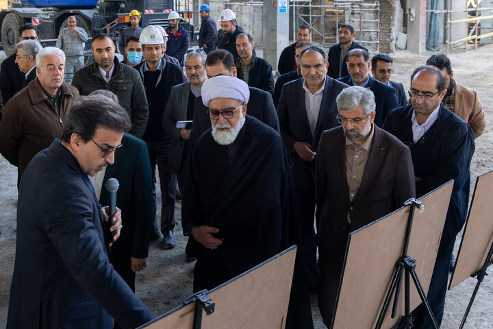 Photos: Custodian of Astan Quds Razavi visits construction projects at Holy Shrine