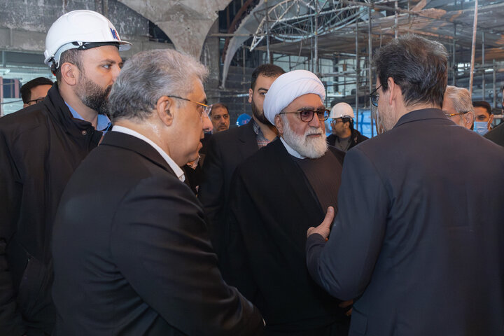 Photos: Custodian of Astan Quds Razavi visits construction projects at Holy Shrine
