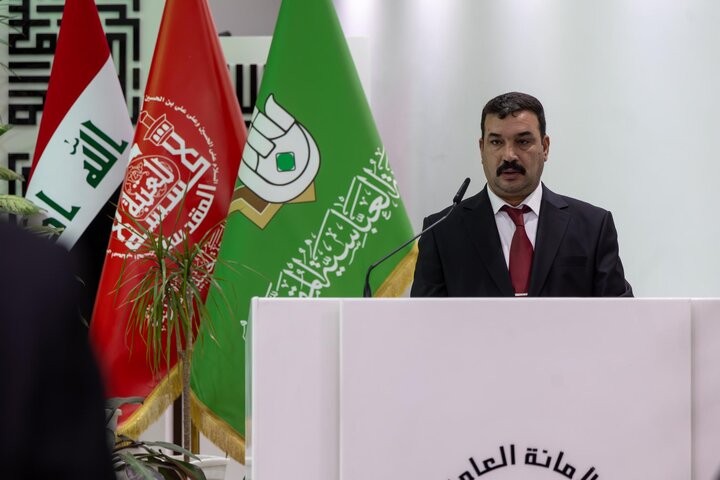 تقرير مصور/ جانب من الحضور في ندوة حوارية تثقيفية بعنوان (تعظيم المقدسات ومنع الإساءة إلى الذات الإلهية) بركربلاء