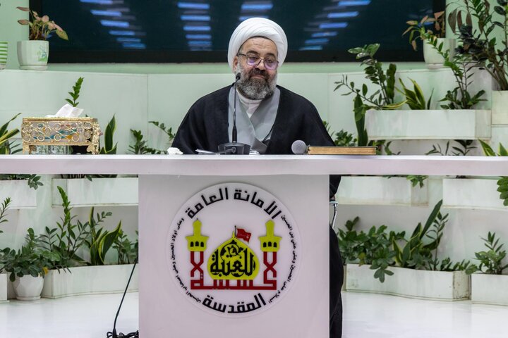 تقرير مصور/ جانب من الحضور في ندوة حوارية تثقيفية بعنوان (تعظيم المقدسات ومنع الإساءة إلى الذات الإلهية) بركربلاء