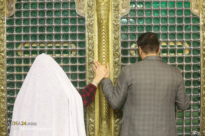 جشن بزرگ ازدواج دانشجویی در حرم حضرت فاطمه معصومه‌(س)