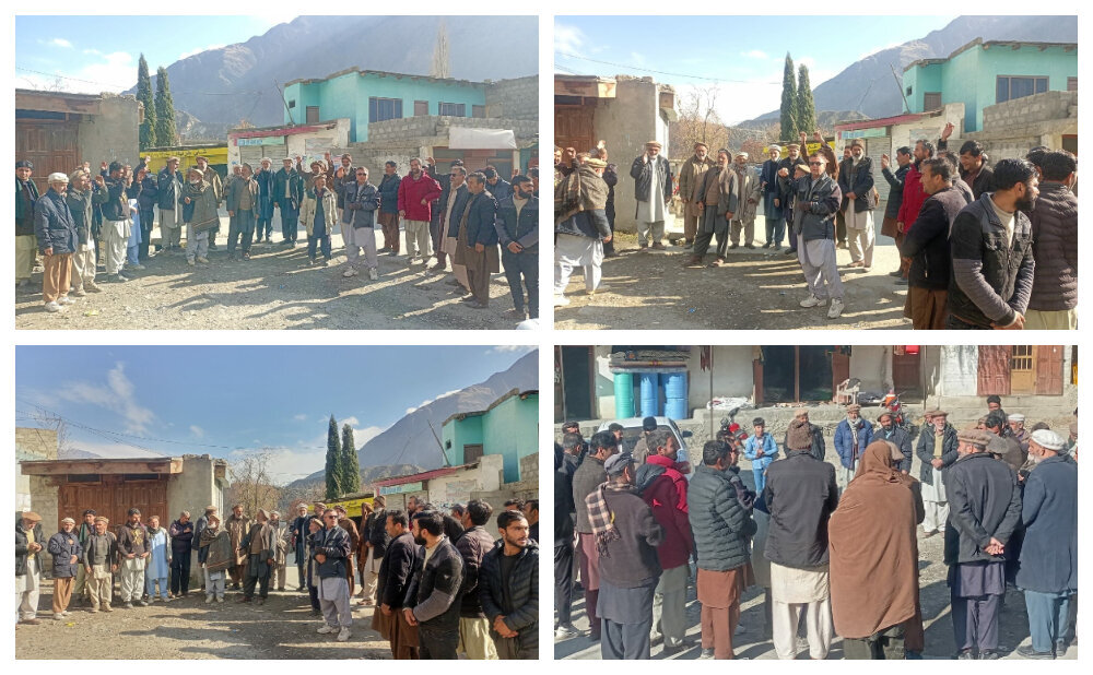 بلتستان میں شیعہ نوجوانوں کی غیرقانونی گرفتاریوں کے خلاف احتجاجی مظاہرہ