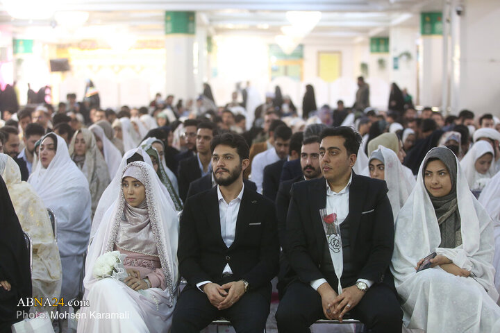 Informe fotográfico | Gran celebración de bodas estudiantiles en el Santuario de la Excelencia Fátima Masuma (la paz sea con ella)