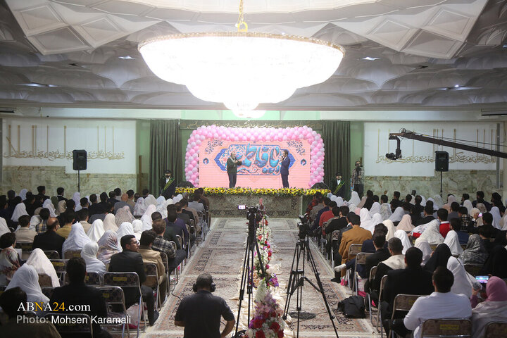 Informe fotográfico | Gran celebración de bodas estudiantiles en el Santuario de la Excelencia Fátima Masuma (la paz sea con ella)