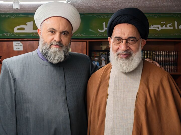 الشيخ حبلي أثناء استقباله السيّد الموسوي يؤكد على قضية فلسطين والوحدة الإسلامية
