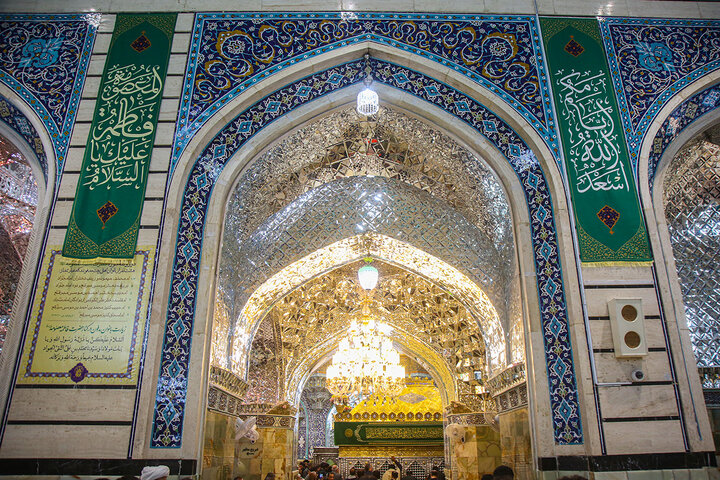 Photos: Lady Fatima Masoumeh holy shrine adorned with blessed name of Hazrat Fatima Zahra