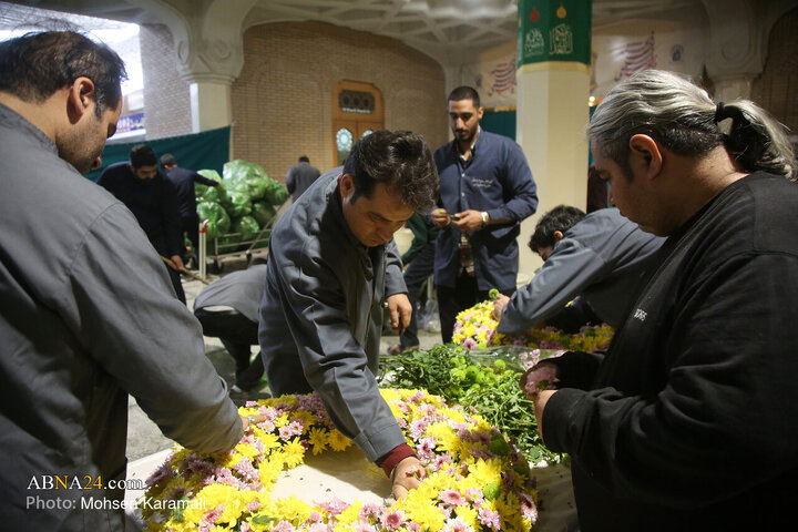 Photos: Lady Fatima Masoumeh shrine decorated with flowers on eve of Hazrat Zahra birth anniversary