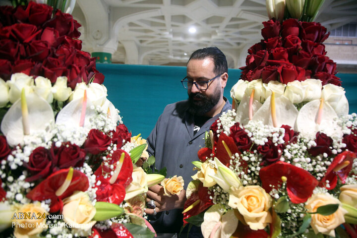 Photos: Lady Fatima Masoumeh shrine decorated with flowers on eve of Hazrat Zahra birth anniversary