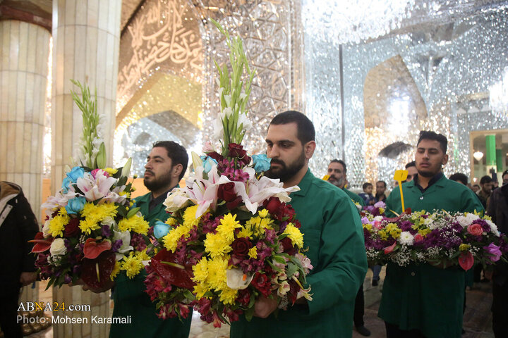 Photos: Lady Fatima Masoumeh shrine decorated with flowers on eve of Hazrat Zahra birth anniversary