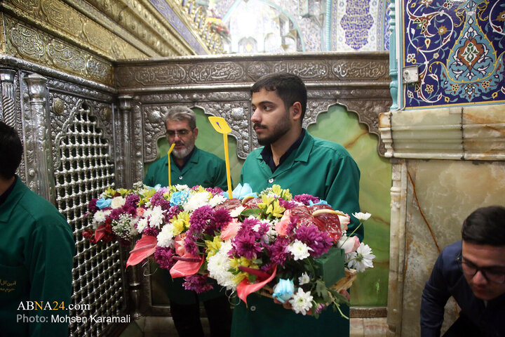 Photos: Lady Fatima Masoumeh shrine decorated with flowers on eve of Hazrat Zahra birth anniversary