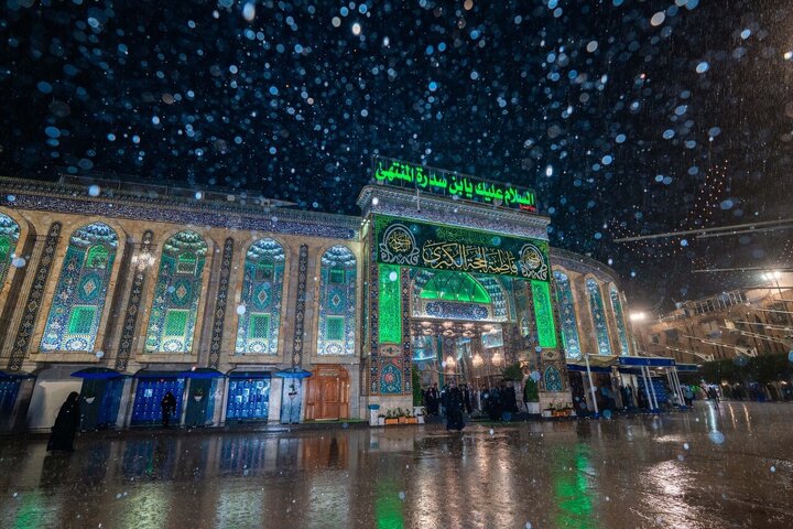 Informe fotográfico | Intensas lluvias anoche en el Santuario del Imam Husein (la paz sea con él)